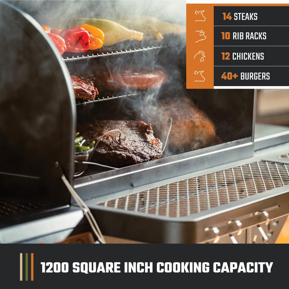 Oklahoma Joe's® Tahoma™ 1200A DLX Auto-Feed Charcoal Smoker